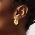 thumbnail image 3 of 14K Yellow Gold Hoop Earrings - 19mm, 3 of 6