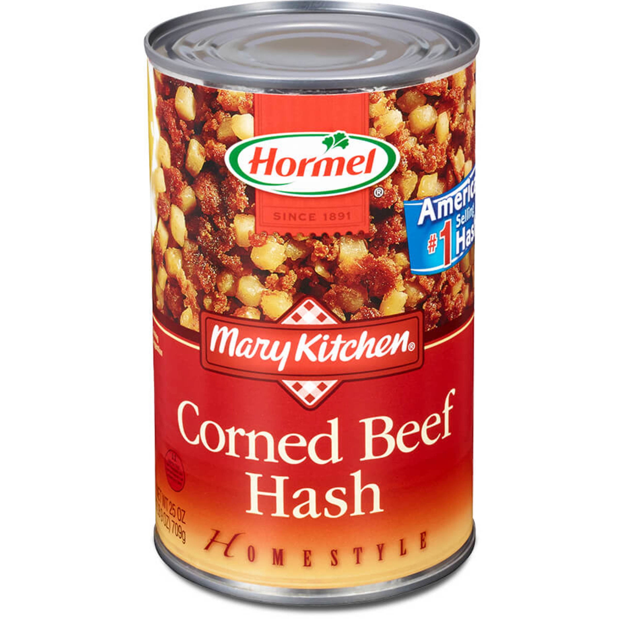 (12 pack) HORMEL MARY KITCHEN Corned Beef Hash, 25 oz Steel Can