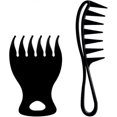 thumbnail image 1 of KAIYANG Peine de dientes anchos para hombres, peine antiestático para peinar, herramientas de peluquería para hombres, 2 piezas, 1 of 5