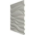 thumbnail image 4 of 19 5/8"W x 19 5/8"H Serina EnduraWall Decorative 3D Wall Panel, Universal Pearl Metallic Sea Mist (Covers 2.67 Sq. Ft.), 4 of 6