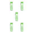 thumbnail image 3 of Wosthever Botella de agua Contenedor de líquido Cuadrado a prueba de fugas 450 ml Gran capacidad Deportes Taza al aire libre Contenedores para beber Verde Verde transparente 5piezas Wosthever CBP175550, 3 of 4