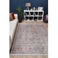 thumbnail image 5 of Mlawa Brown Modern Polyester Area Rugs for Living Room Washable Rugs Boho Moroccan Area Rug Soft Geometric Bohemian Carpet Distressed Indoor Rug for Bedroom Dining Room Office Nonslip Rug, 5 of 9