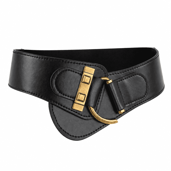 Women's Vintage Stretchy Waist Belt Elastic Wide Waistband