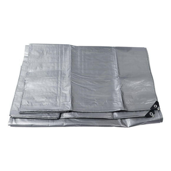 <p>Poly Tarp Cover Tarp Waterproof Tarp Thick Tarp Poly Tarp Cover Thick Double Silver Waterproof Heat Insulating Sunproof Tear Proof Multipurpose Tarp 13.12ft Width 19.69ft