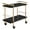 Black, variant on Alios Serving Cart in White Metal and Gold Frame