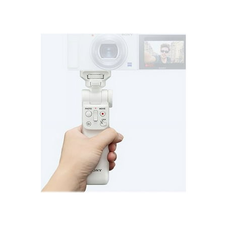 Sony - GPVPT2BTW Wireless Bluetooth Shooting Grip and Tripod - White