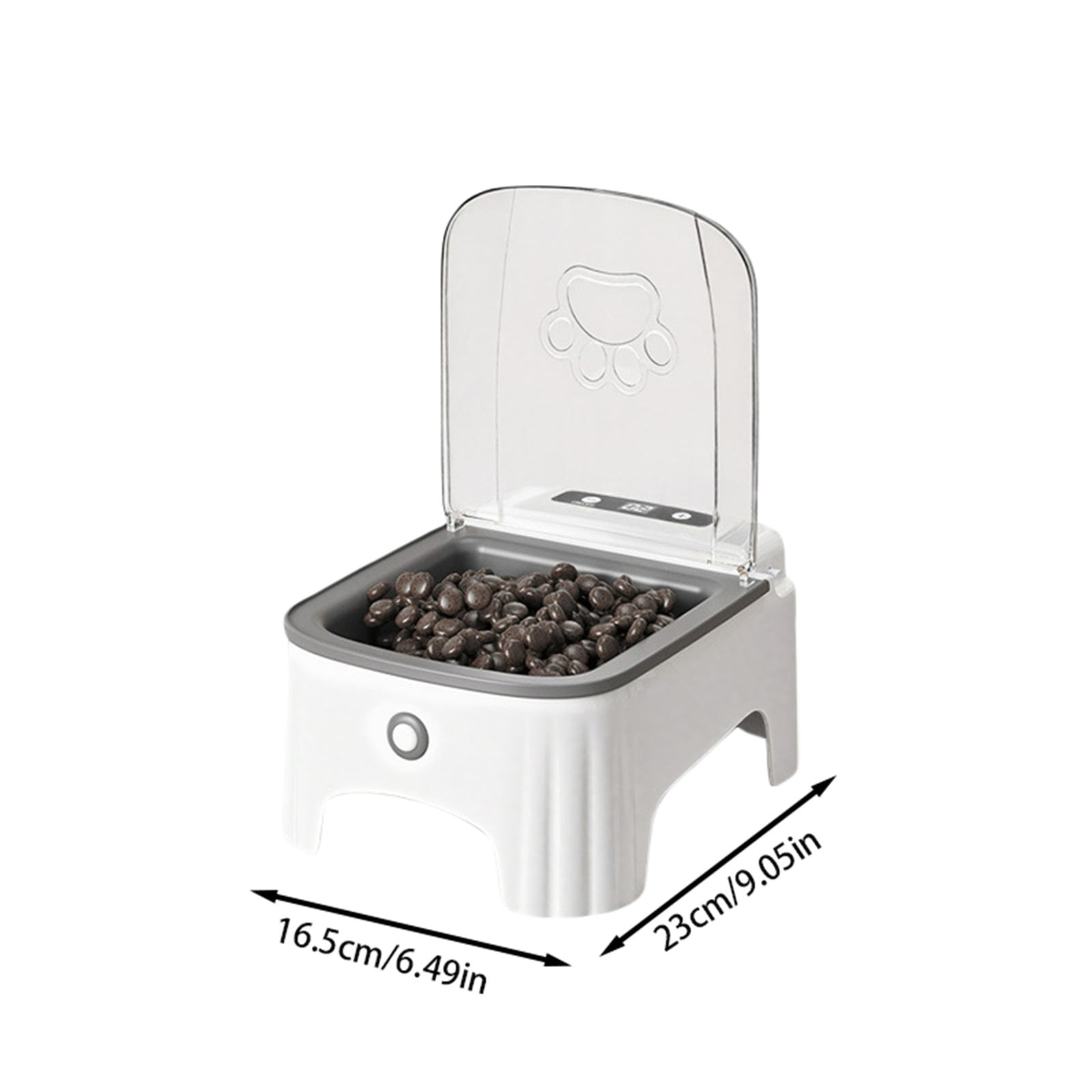 Smart Automatic Pet Feeder with Sensor Lid Opening and Programmable Timer for Cats and Dogs