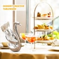 thumbnail image 4 of Cuchas de manija larga de acero inoxidable Sirviendo forks Conjunto con cucharaditas de café Especias de café Especias de azúcar Tailware Café Café Plata Kearding HA010860-02B, 4 of 7