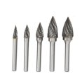 thumbnail image 3 of Double Cut Carbide Burr Set,5 Pcs Double Cut Carbide Burr Carbide Rotary File Professional Grade, 3 of 5