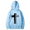 thumbnail image 1 of Wyzesi Oversized Sweatshirts Plus Size Male Long Sleeve Hooded Sweatshirt Solid Color Back Print Sweatshirt, 1 of 5
