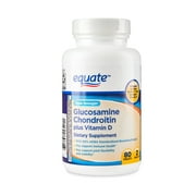 Equate Triple Strength Glucosamine Chondroitin Plus Vitamin D Tablets Dietary Supplement, 80 Count