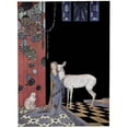 thumbnail image 2 of Virginia Frances Sterrett 19x24 Black Ornate Framed Double Matted Museum Art Print Titled: She Threw Her Arms Around the Neck of Bonne-Biche (1920), 2 of 5