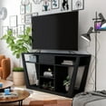 thumbnail image 2 of Furniture of America Frankl Modern Wood 60-Inch TV Stand in White Oak, 2 of 5