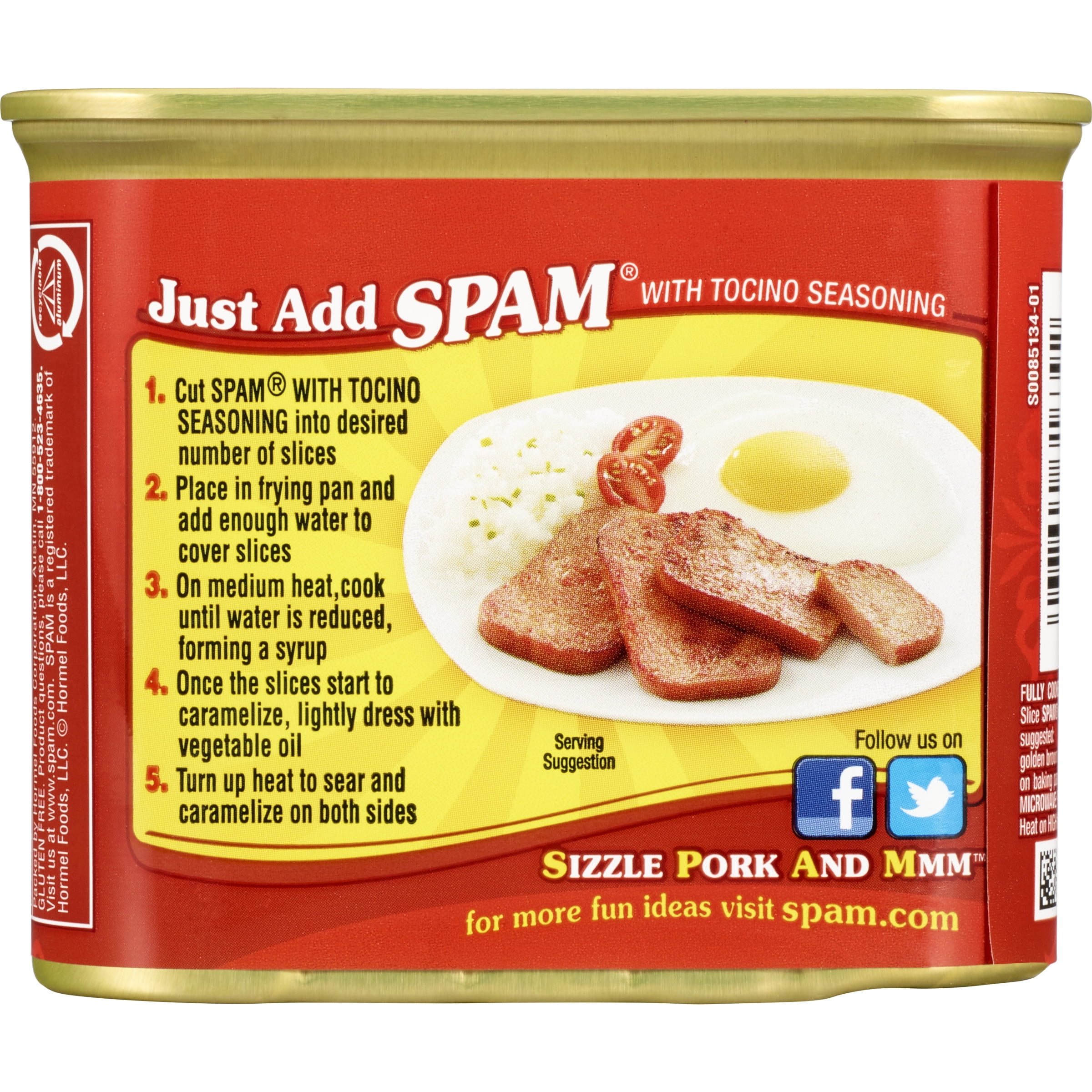 (4 pack) SPAM Tocino 12oz