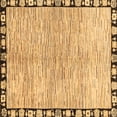 thumbnail image 1 of Ahgly Company Indoor Square Abstract Brown Modern Area Rugs, 5' Square, 1 of 4