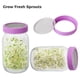 thumbnail image 5 of Kit de tarros de germinación Timcorr 2 tarros de 32 oz con 2 paños negros 1 bandeja 1 soporte 1 cepillo, 5 of 6