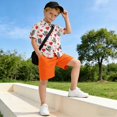 thumbnail image 5 of Dailycode Small Short Sleeve Button Down Shirts Raccoon and Love Heart Casual Shirt 3-10 Years, 5 of 9