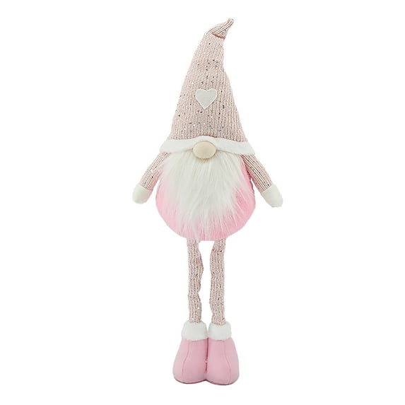 Yuedong Faceless doll Christmas dwarf decoration, Christmas decoration plush long hat forest man statue, used for window decoration, Christmas gifts and home decoration