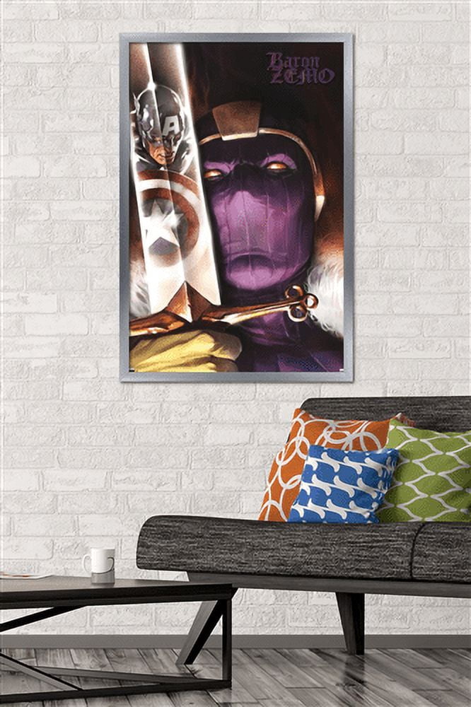 Marvel - Baron Zemo - Captain America #606 Wall Poster, 22.375" x 34", Framed
