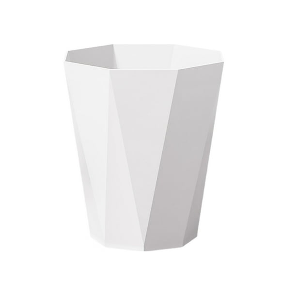 Petite Poubelle Polygonale en Plastique pour Salles de Bain Buanderie