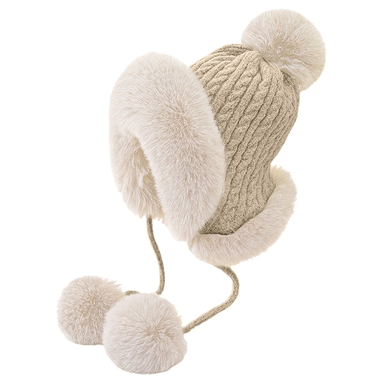 iHPH7 Fur Hat for Women Warm Beanie Snow Hats for Women  display picture 1