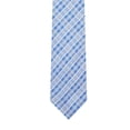 thumbnail image 5 of Jacob Alexander Men's Woven Plaid Pattern Slim 2.5 inch Width Neck Tie - Blue, 5 of 7