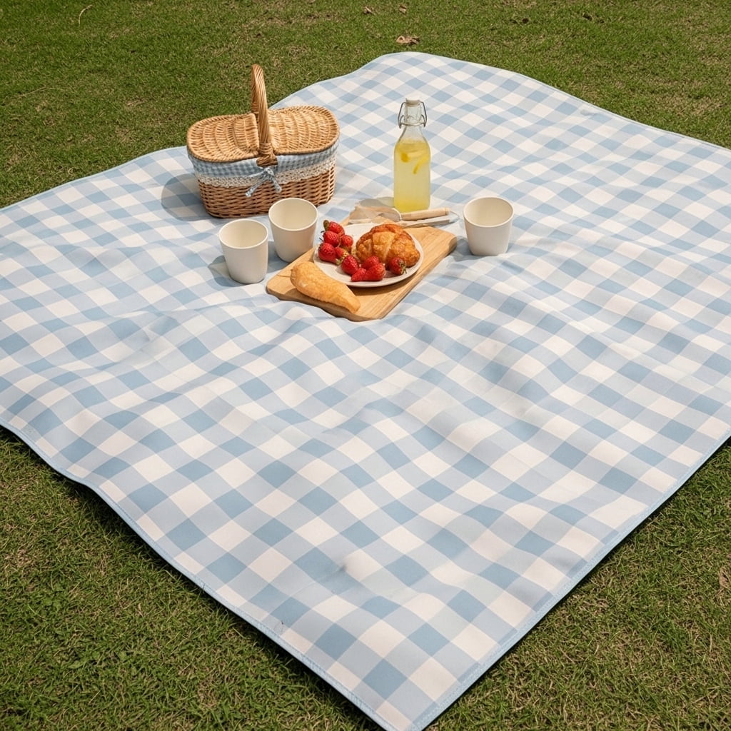 1" Checkered Gingham PolyPoplin Fabric by The Yard - 60 Inch Wide for Sewing, Quilting, Tablecloths, Curtains, Apparel, Crafting, DIY Projects