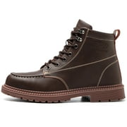 OwnShoe Steel Toe Work Boots for Men Women Leather Safety Shoes Lightweight Industrial Sneakers