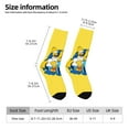 thumbnail image 5 of Simpsons Adult Socks Casual Tube Socks Durable Comfort Calf Socks Soft Elastic Crew Socks White, 5 of 9