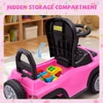 thumbnail image 6 of iYofe Toddler Ride On Car 1-3, Licensed Ford Bronco Raptor Foot to Floor Kids Car with Music & Horn, First Ride On Toy, Pink, 6 of 7
