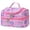 Pink Flower, variant on Tirrinia Double Decker Insulated Lunch Bag for Girls Teens, Thermal Lunch Box with Top Snack Compartment, Reusable Cooler Tote for School Picnic, Pink Flower