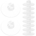 thumbnail image 2 of LEEYNEER Suction Cup Clips for Cables and Lights Multipurpose Silicone Clear Transparent Fits Walls Glass Tile, 2 of 10