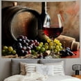 thumbnail image 2 of Orinice Grapes Wine Tapestry Wall Hanging Unique Style Graphic Tapestries Home Wall Decor Art for Living Room Bedroom Apartment Farmhouse Dorm 50x40inch, 2 of 6