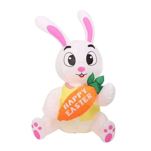 Decoración Inflable Grande De Pascua Del Conejo De Pascua Inflable Para El Césped Interior