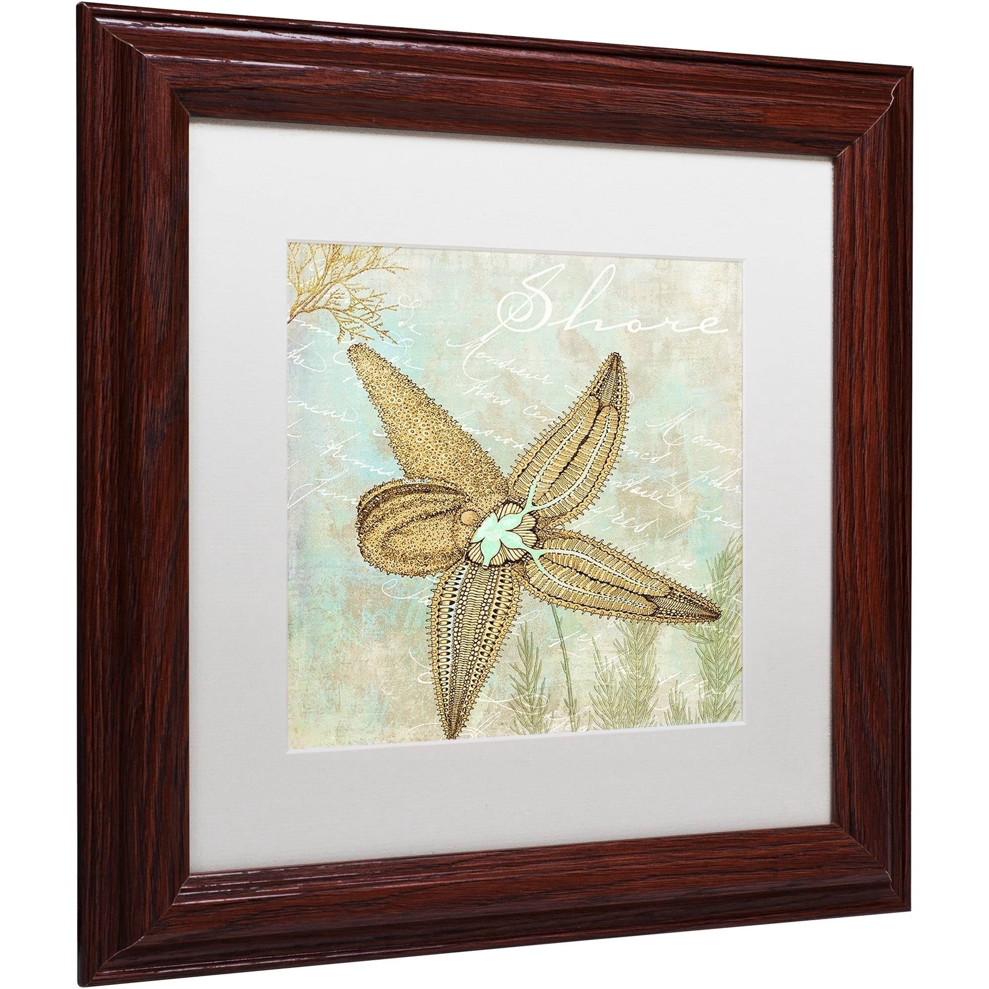 Trademark Fine Art "Turquoise Beach V" Canvas Art by Color Bakery White Matte, Wood Frame