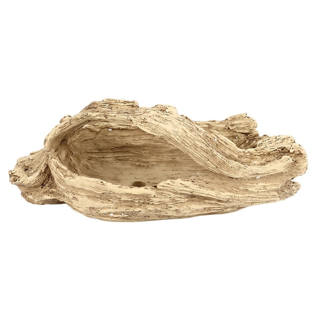 Artificial Driftwood Succulent Planter, Exquisite Workmanship Faux Wood Resin Succulent Planter For Desktop For Coffee Table