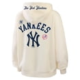 thumbnail image 4 of Women's WEAR by Erin Andrews Cream New York Yankees Full-Zip Hoodie, 4 of 4