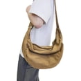 thumbnail image 2 of Zhengup Unisex Messenger Bag Women's Men's Crossbody Bag Korean Version Simple Solid Color Dumpling Bag Large Capacity Couple Bag, 2 of 5
