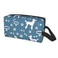 thumbnail image 2 of Goofa Poodle Dog Printed Toiletry Bag with Handle,Large Capacity Travel Makeup Cosmetic Bag for Women, Carry on Airport Airline Compliant Bag, 2 of 9