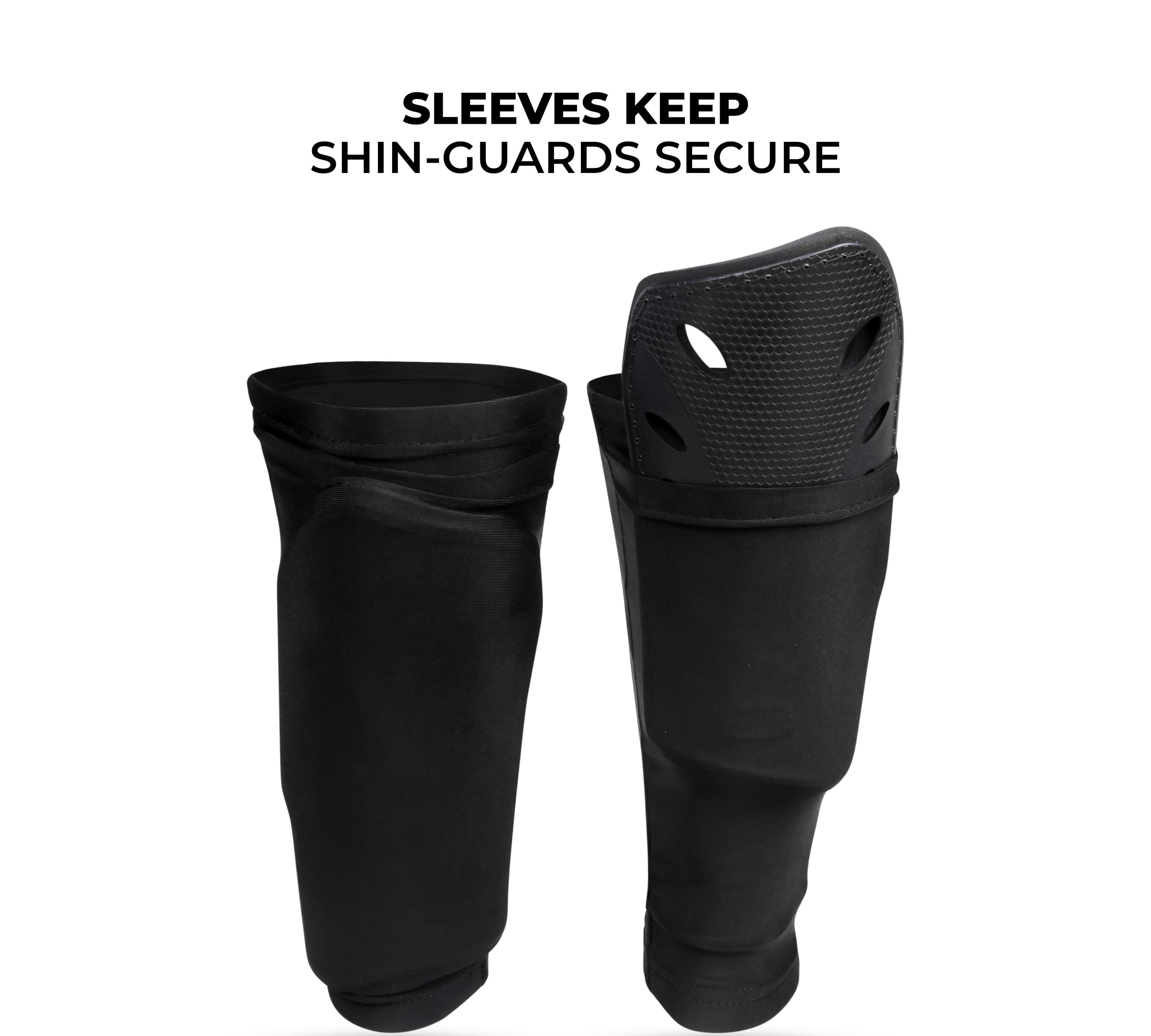 Athletic Works Soccer Shin Guard with Sleeve, Large