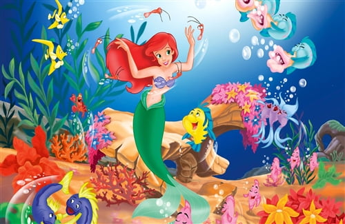 Little Mermaid Cake Topper Edible Frosting Image 1/4 Sheet ABPID01138