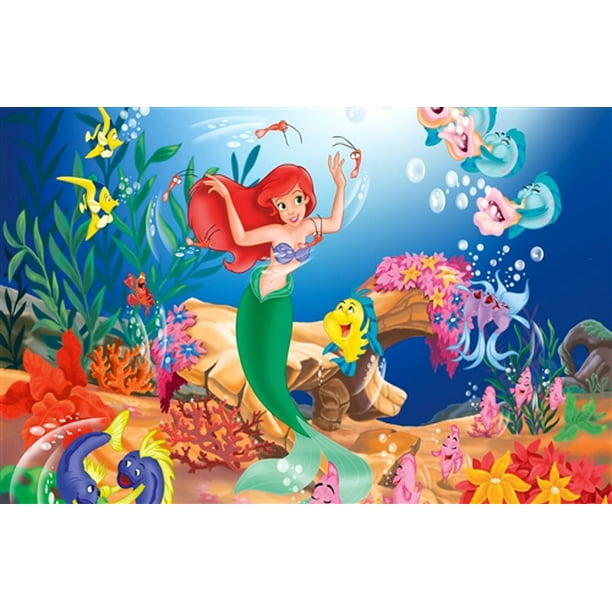 Little Mermaid Cake Topper Edible Frosting Image 1/4 Sheet