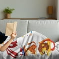 thumbnail image 3 of Circus Soft Flannel Fleece Throw Blanket, Cartoon Style Composition of Circus Theme Artwork Wild Animals and Performer, Cozy Plush for Indoor and Outdoor Use, 50" x 70", Multicolor, by Ambesonne, 3 of 5