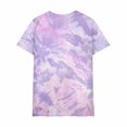 thumbnail image 3 of Dalix Astronaut Spaceman Embroidered Tie Dye Short Sleeve T-Shirt Large Purple, 3 of 5