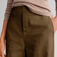 thumbnail image 6 of Womens Corduroy Pants High Waisted Wide Leg Dress Pants Loose Business Casual Work Office Trousers with Pockets Brown, 6 of 8