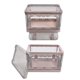 thumbnail image 5 of Contenedor De Almacenamiento De Plástico, Contenedor De Almacenamiento Apilable Rosa Apilable 4 Ruedas Para El Hogar Para La Oficina, 5 of 7