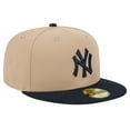 thumbnail image 3 of Men's New Era Khaki New York Yankees 59FIFTY Fitted Hat, 3 of 6