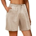 BOOM Athletic Shorts for Women High Waisted Trendy Stretchy Work Shorts