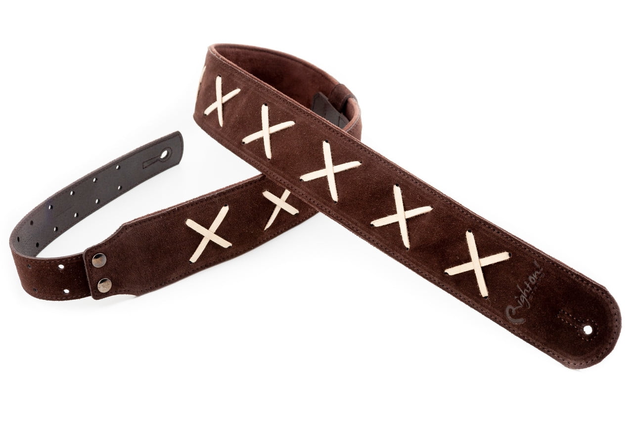 RightOn! Straps Legend D. Gilmour Inspired Guitar Strap - Brown