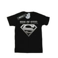 thumbnail image 1 of DC Comics Womens Superman Man Of Steel Shield Cotton Boyfriend T-Shirt, 1 of 4